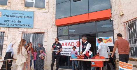 Mardin Kızıltepe Sevgi Çiçeği Rehabilitasyon Merkezine AFET Farkındalık Eğitimi Verildi ve Tatbikatı Yapıldı